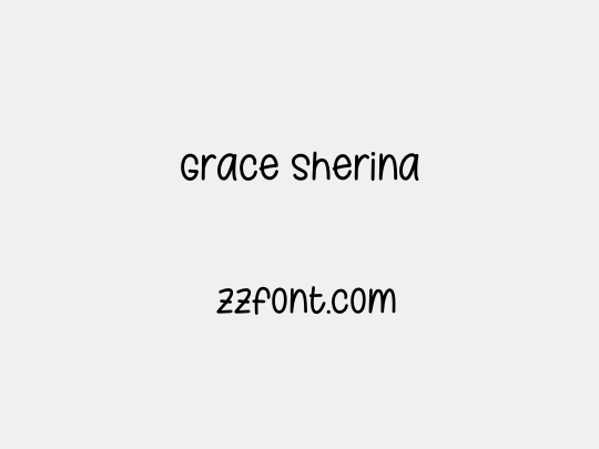 Grace Sherina