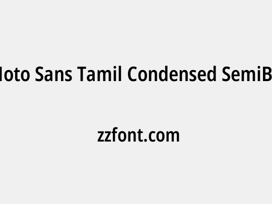 Noto Sans Tamil Condensed SemiBold