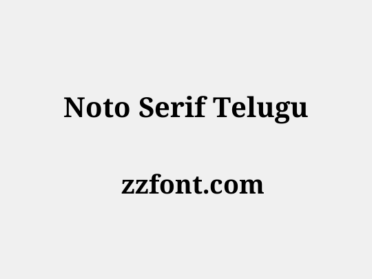 Noto Serif Telugu