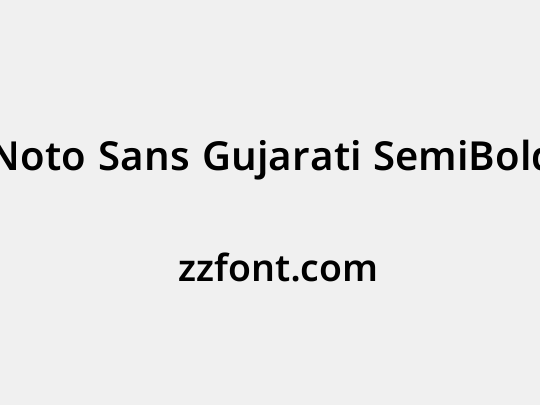 Noto Sans Gujarati SemiBold