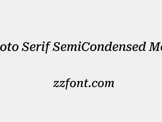 Roboto Serif SemiCondensed Medium