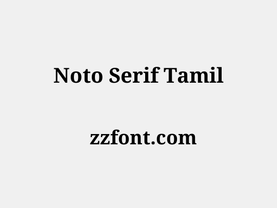 Noto Serif Tamil