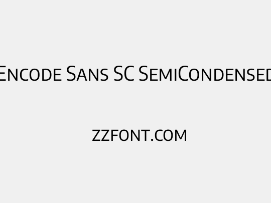 Encode Sans SC SemiCondensed