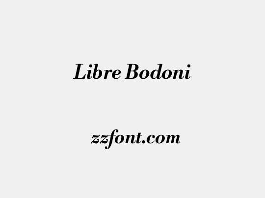 Libre Bodoni