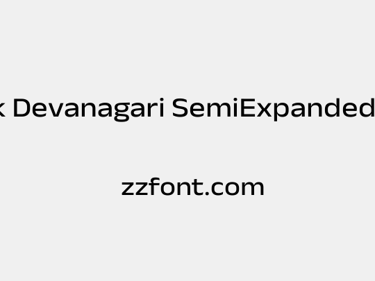 Anek Devanagari SemiExpanded Medium