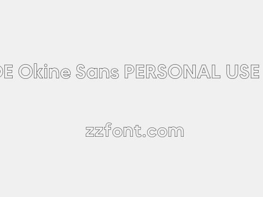 MADE Okine Sans PERSONAL USE Medium Outline