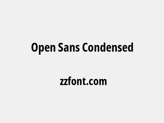 Open Sans Condensed