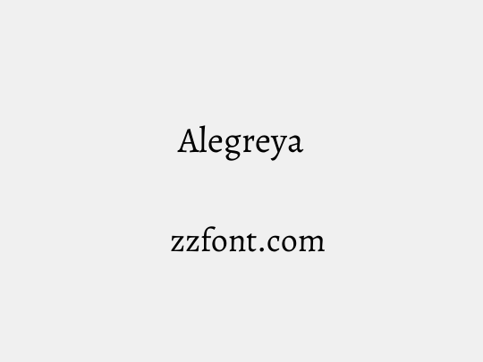 Alegreya