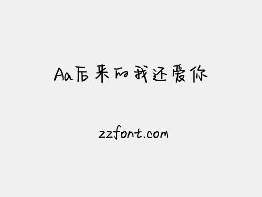 Aa后来的我还爱你