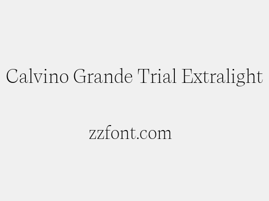 Calvino Grande Trial Extralight