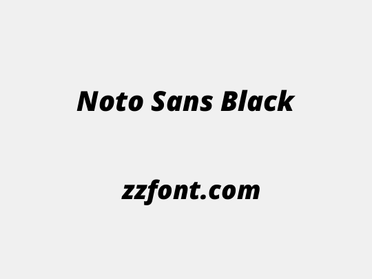 Noto Sans Black