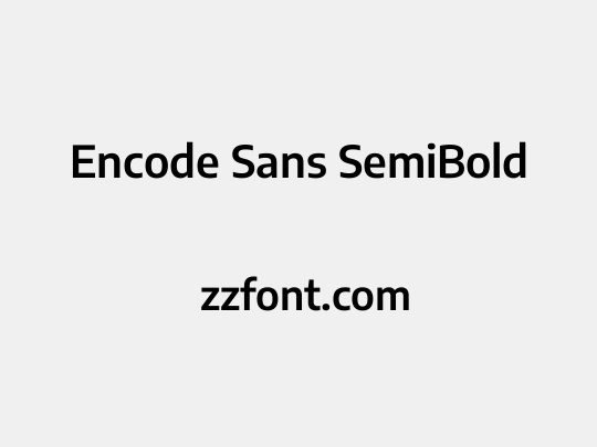 Encode Sans SemiBold