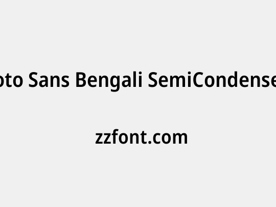 Noto Sans Bengali SemiCondensed SemiBold