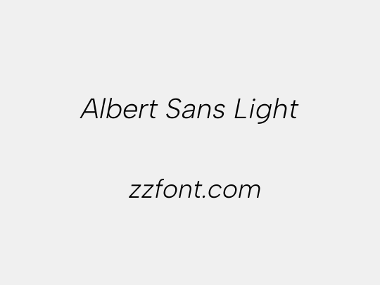 Albert Sans Light