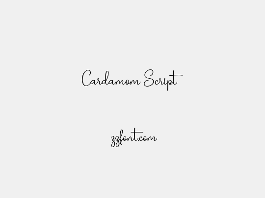 Cardamom Script