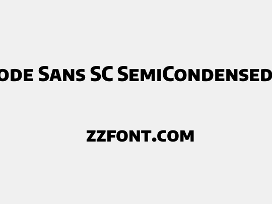 Encode Sans SC SemiCondensed ExtraBold