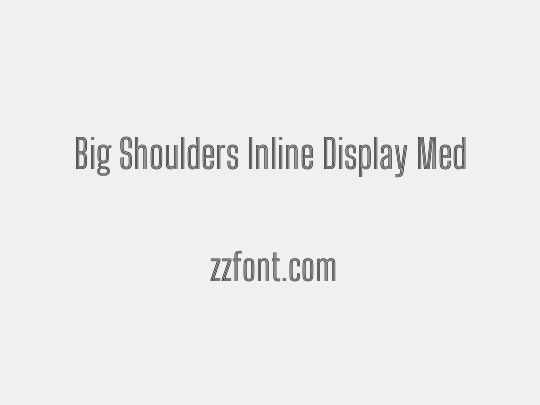 Big Shoulders Inline Display Medium