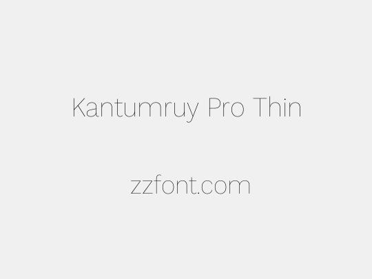 Kantumruy Pro Thin