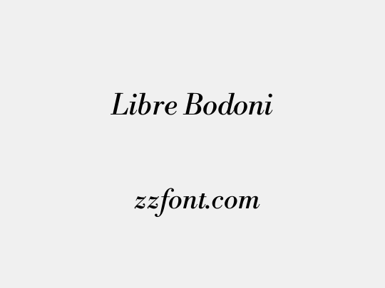 Libre Bodoni