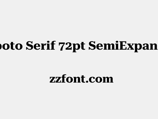 Roboto Serif 72pt SemiExpanded