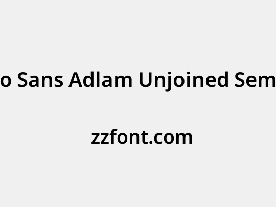 Noto Sans Adlam Unjoined SemiBold