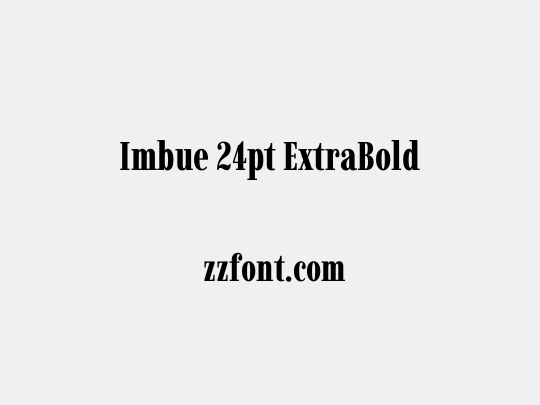 Imbue 24pt ExtraBold