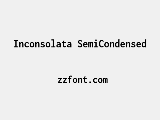 Inconsolata SemiCondensed