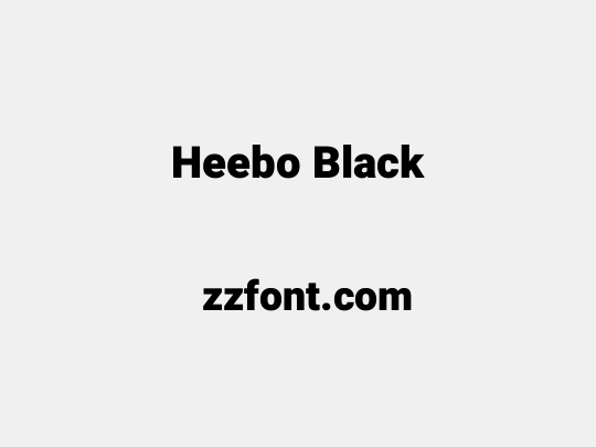 Heebo Black