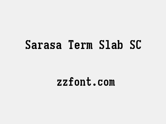 Sarasa Term Slab SC