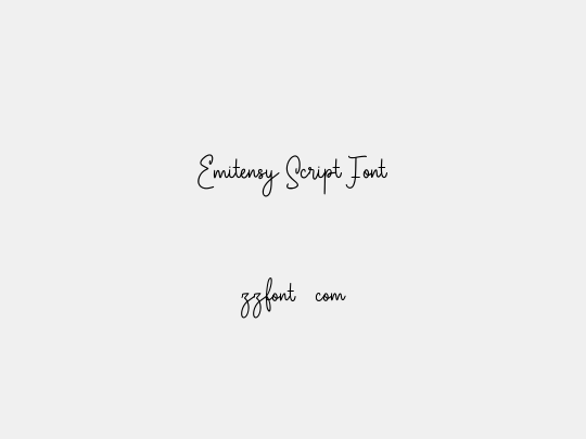 Emitensy Script Font