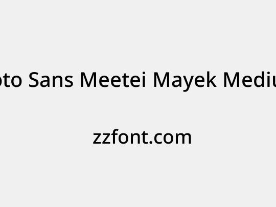 Noto Sans Meetei Mayek Medium