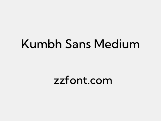 Kumbh Sans Medium