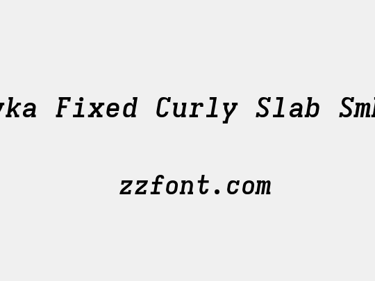 Iosevka Fixed Curly Slab SmBdExObl