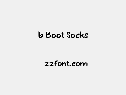 b Boot Socks