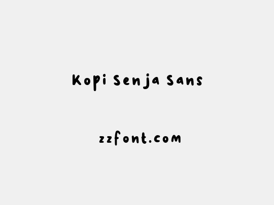 Kopi Senja Sans