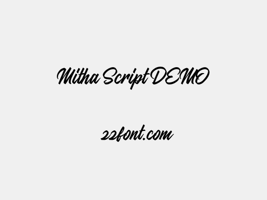 Mitha Script DEMO