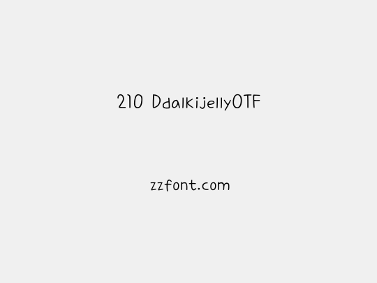 210 DdalkijellyOTF