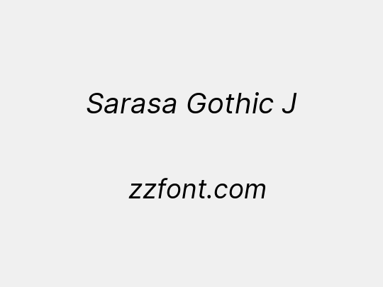 Sarasa Gothic J