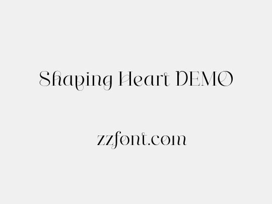 Shaping Heart DEMO