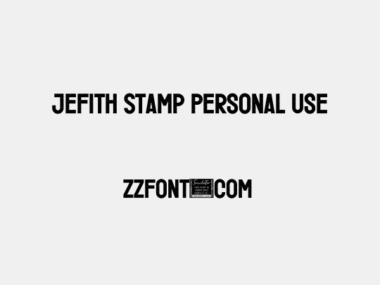 Jefith Stamp Personal Use