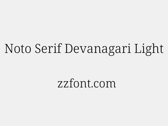 Noto Serif Devanagari Light