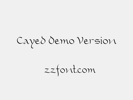 Cayed Demo Version