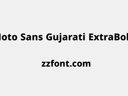 Noto Sans Gujarati ExtraBold