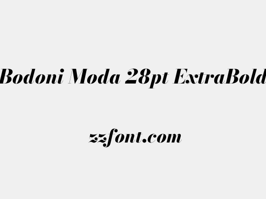 Bodoni Moda 28pt ExtraBold