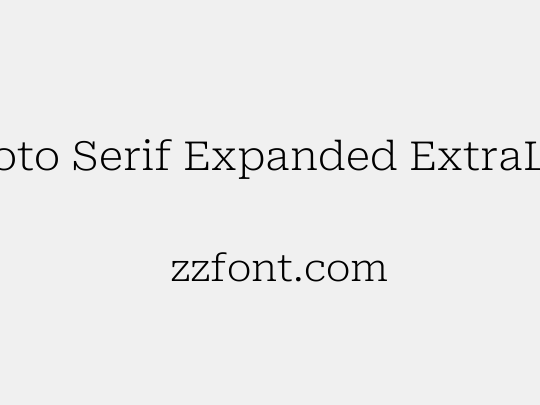 Roboto Serif Expanded ExtraLight