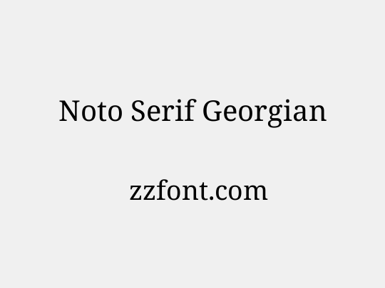 Noto Serif Georgian