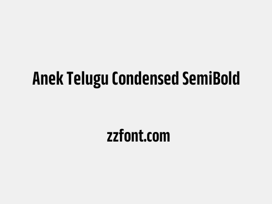 Anek Telugu Condensed SemiBold