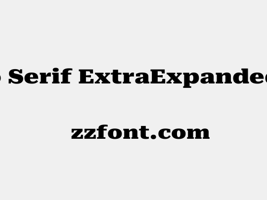 Roboto Serif ExtraExpanded Black