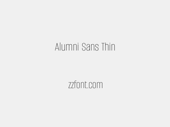 Alumni Sans Thin