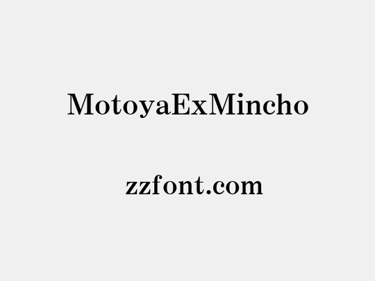 MotoyaExMincho